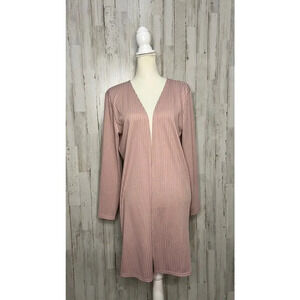Topshop Women's Size 8-10‎ Long Sleeve Cardigan Sweater Pink Casual